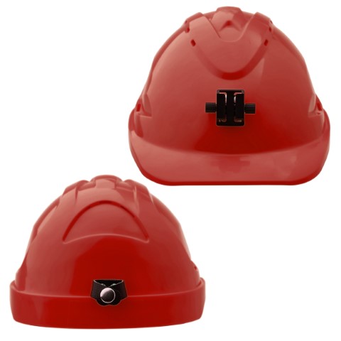 PROCHOICE V9 HARD HAT UNVENT LAMP BRACK PUSHLOCK HARN - RED